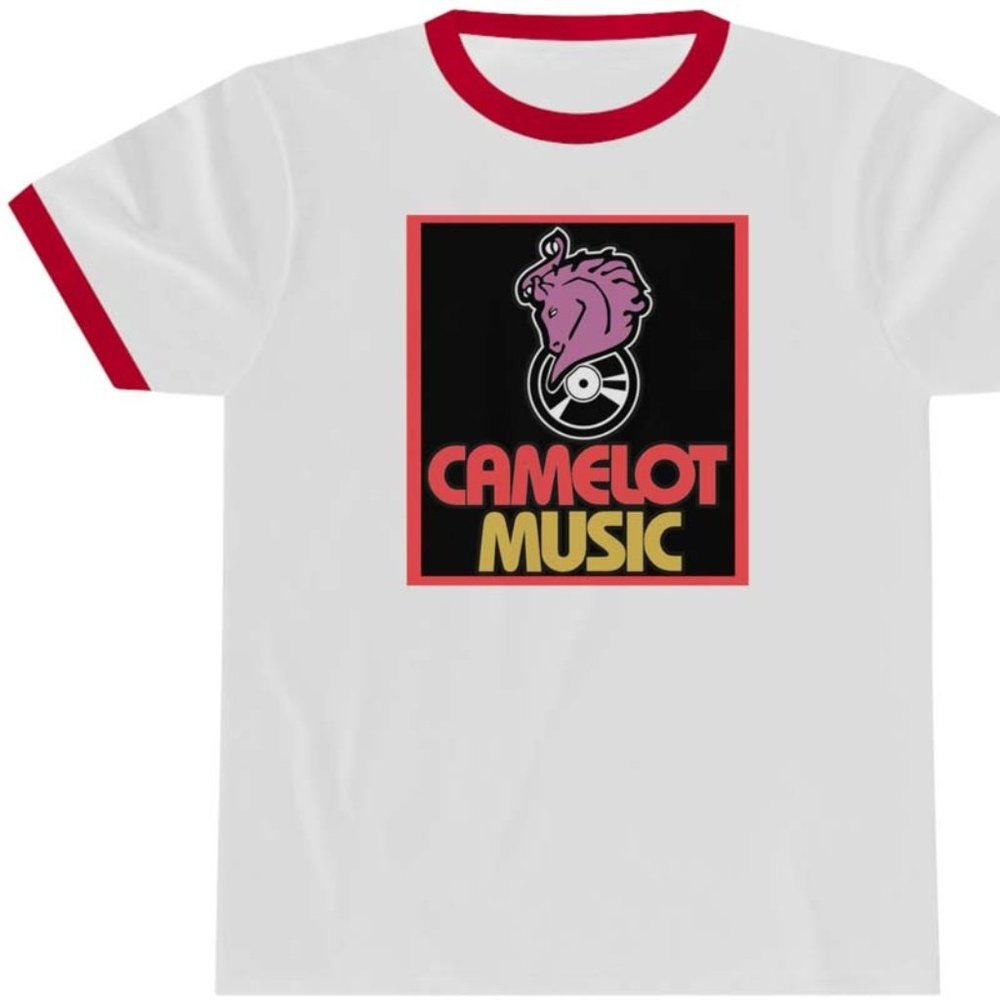 Camelot Music T-shirt | Retro Ringer Tee | defunct store shirts